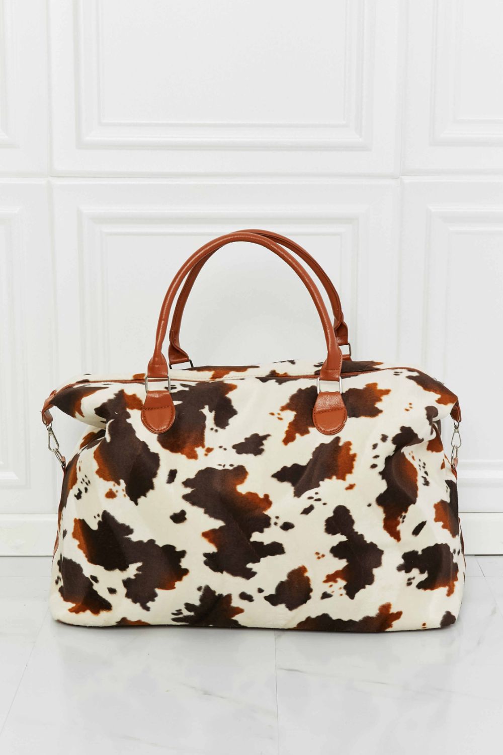 Animal Print Plush Weekender Bag - All In The Bag