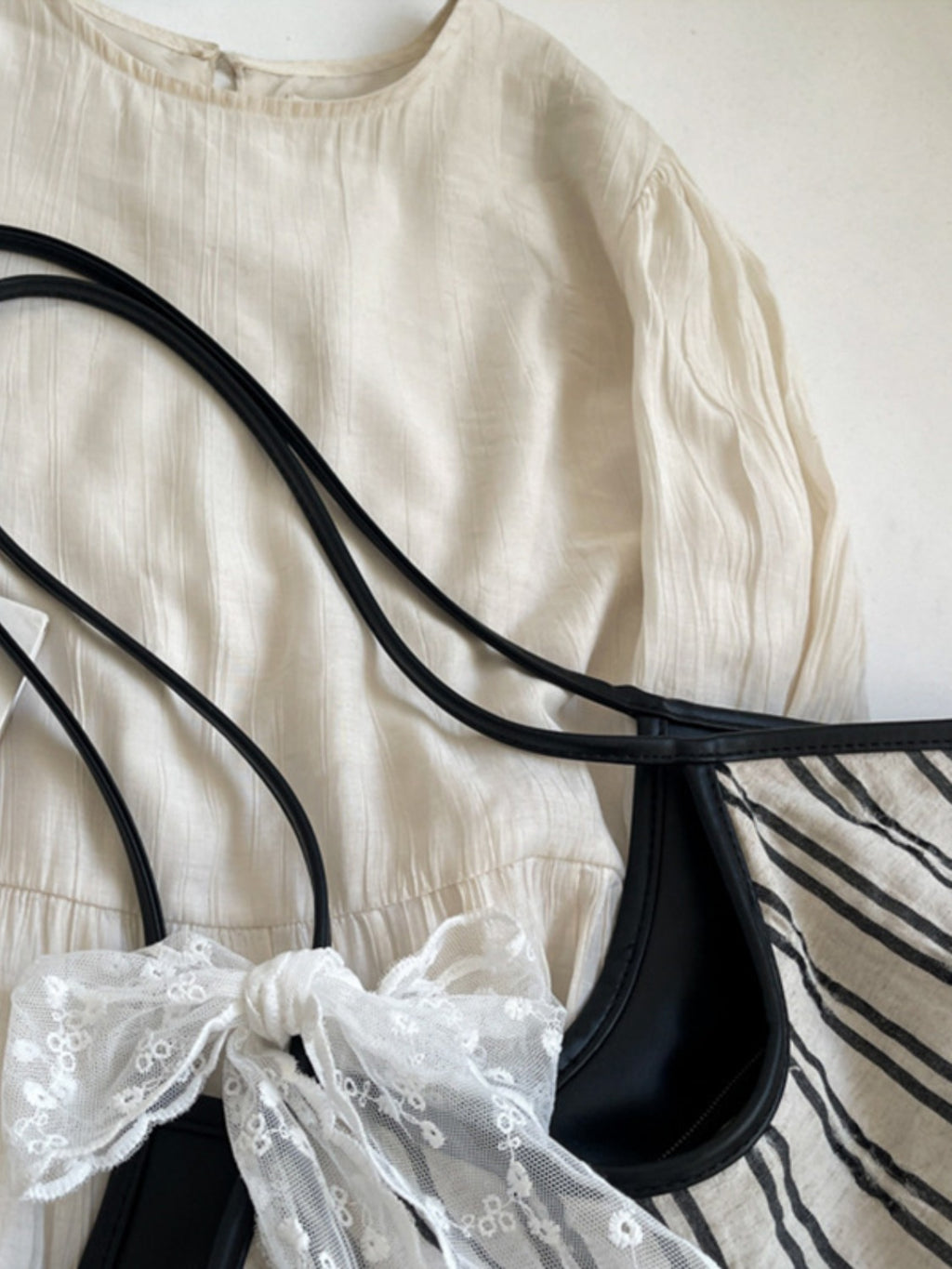 Striped Canvas Tote Bag - All In The Bag