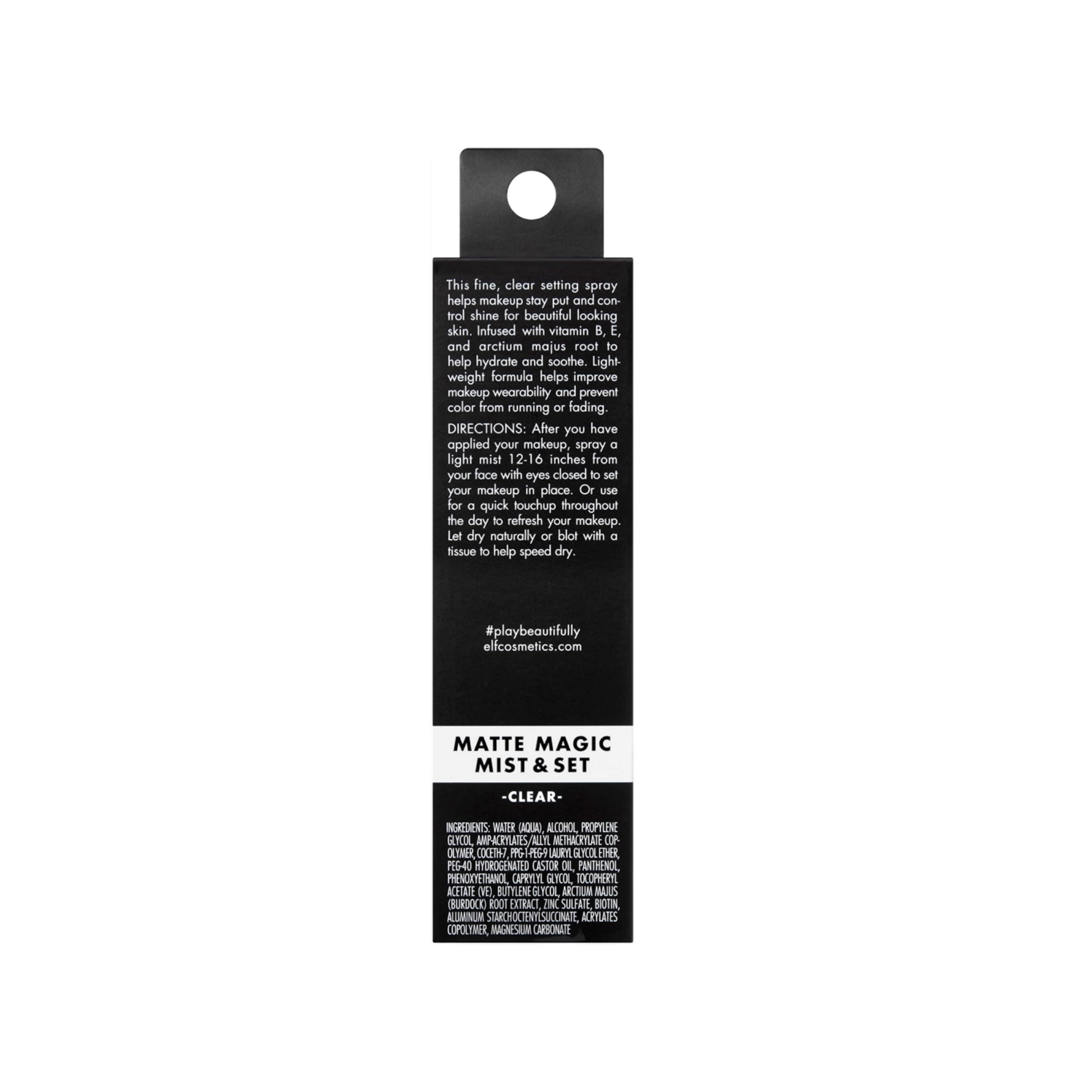 e.l.f., Matte Magic Mist & Set - Small, Lightweight, Long Lasting, Mattifying, Revitalizes, Controls Shine, Refreshes, Hydrates, All-Day Wear, 2.02 Fl Oz