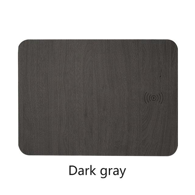 Leather Wood Wireless Charging Mouse Pad - All In The Bag 