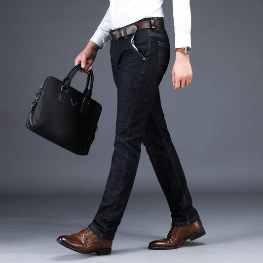 Men's jeans straight elastic autumn and winter models - All In The Bag 