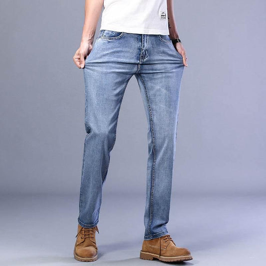 Men's Jeans Youth Simple And Versatile Men's Trousers - All In The Bag 