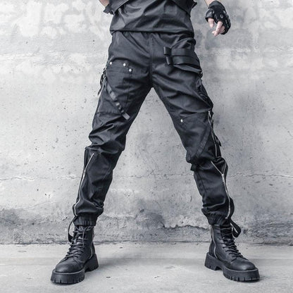 Minority Design Dark Overalls Men's Trend Is Loose - All In The Bag 