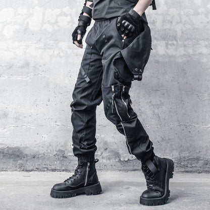 Minority Design Dark Overalls Men's Trend Is Loose - All In The Bag 