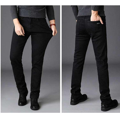 New Men's Jeans Slim Straight Black Pants For Men - All In The Bag 