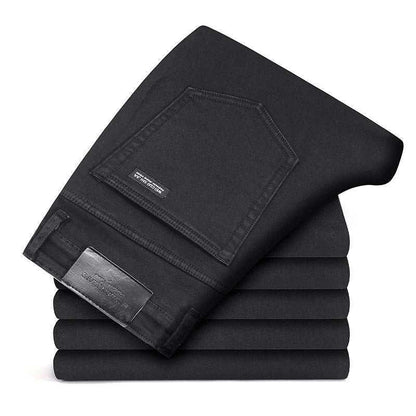 New Men's Jeans Slim Straight Black Pants For Men - All In The Bag 