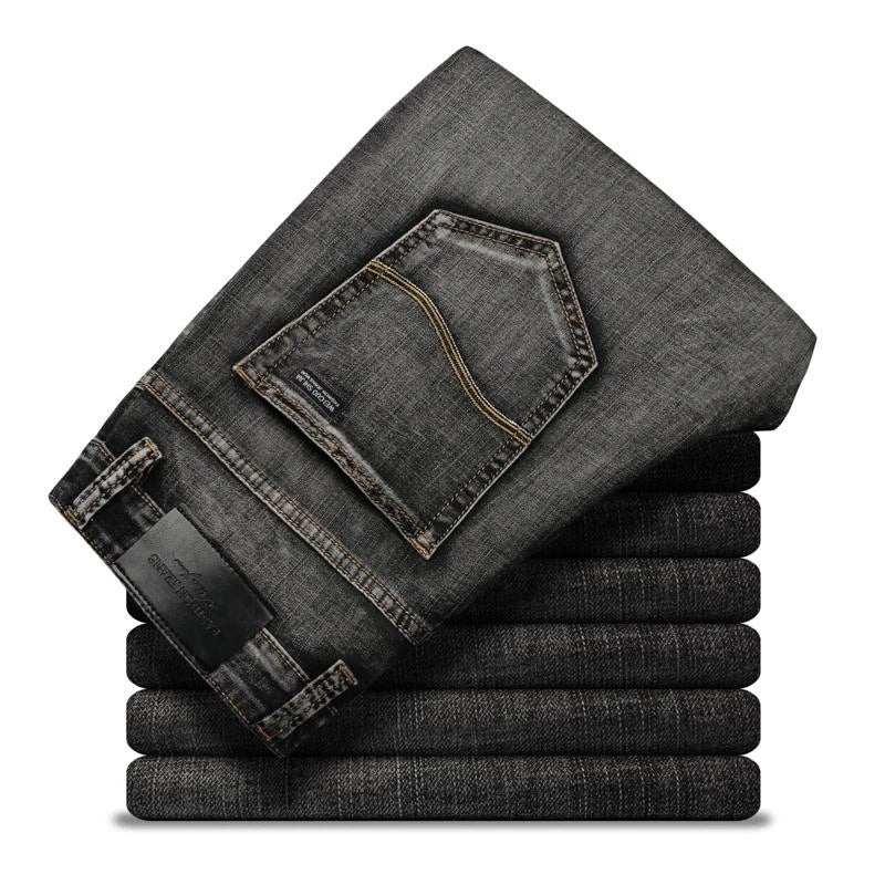 New Men's Jeans Slim Straight Black Pants For Men - All In The Bag 