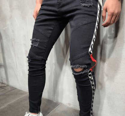 Shredded feet jeans - All In The Bag 