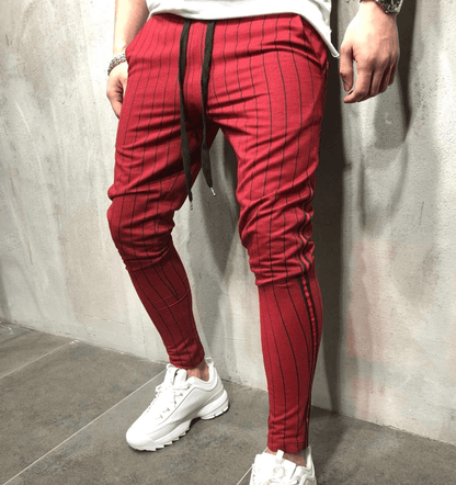 Striped tether jogging men's trousers - All In The Bag 