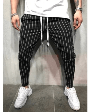 Striped tether jogging men's trousers - All In The Bag 