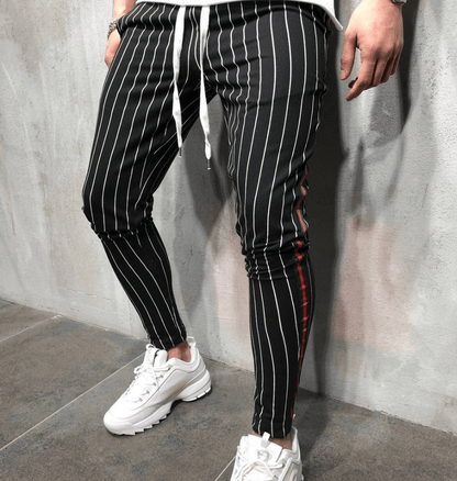 Striped tether jogging men's trousers - All In The Bag 