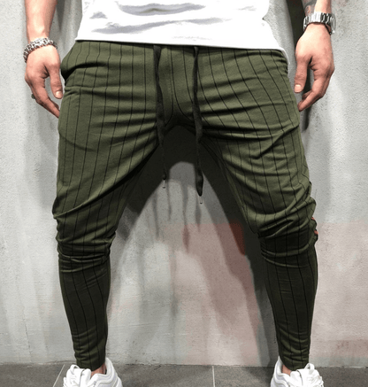 Striped tether jogging men's trousers - All In The Bag 