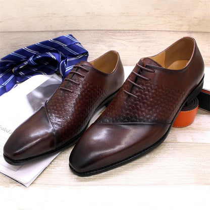 Summer British Spot Men's Shoes Business Dress Shoes Men - All In The Bag 