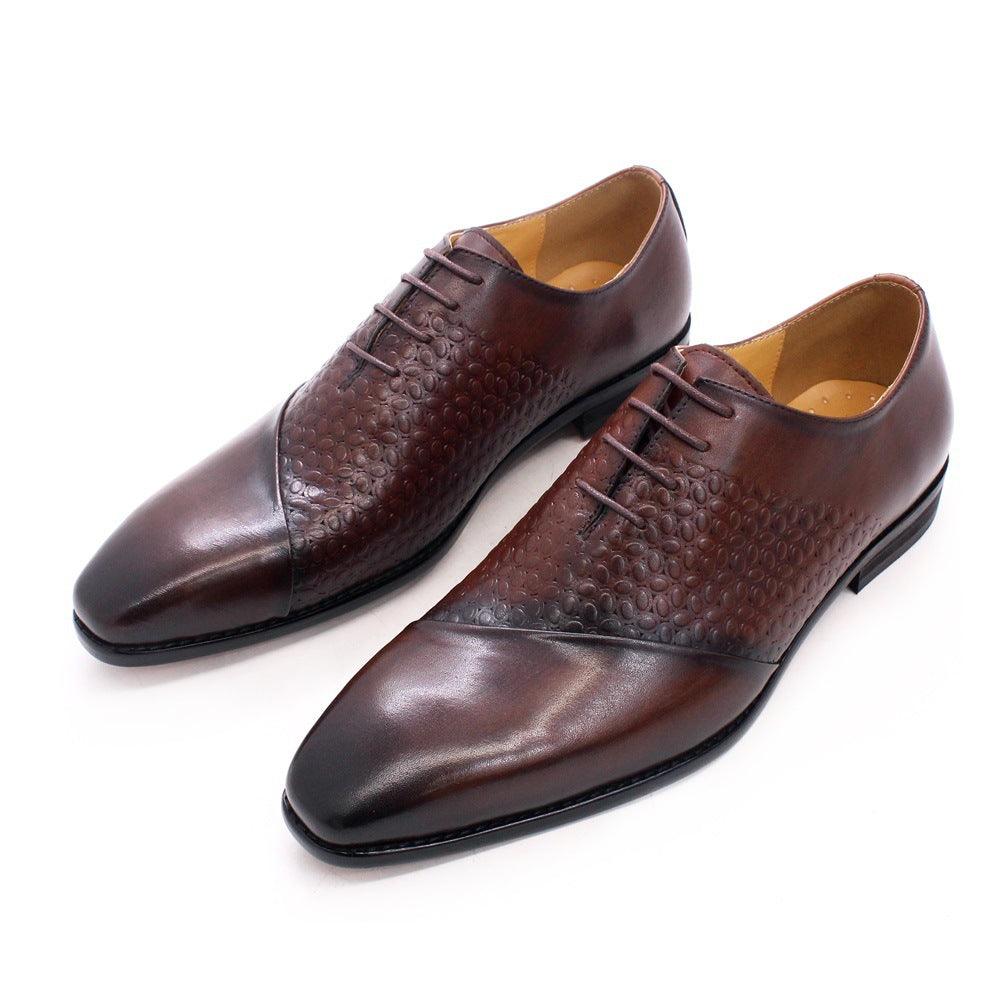 Summer British Spot Men's Shoes Business Dress Shoes Men - All In The Bag 