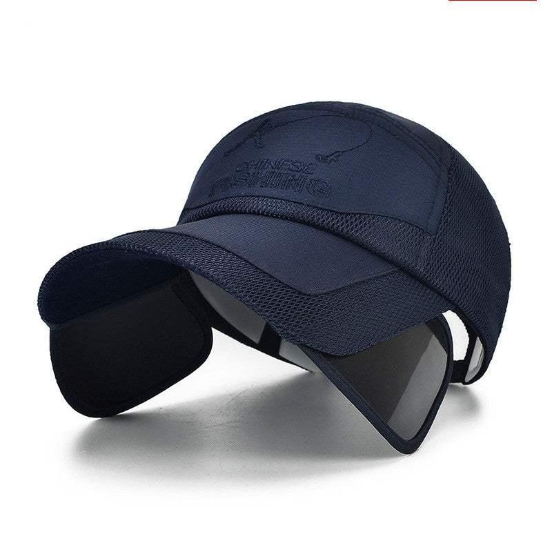 Summer Outdoor Mesh Hat Baseball Cap Men's Sun Hat Travel Sunshade Cap - All In The Bag 