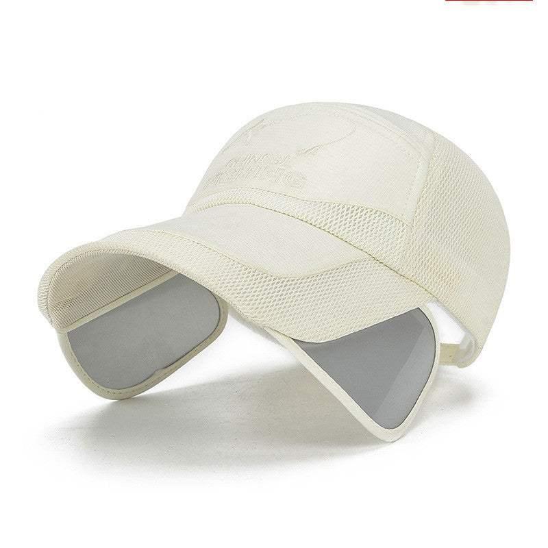 Summer Outdoor Mesh Hat Baseball Cap Men's Sun Hat Travel Sunshade Cap - All In The Bag 