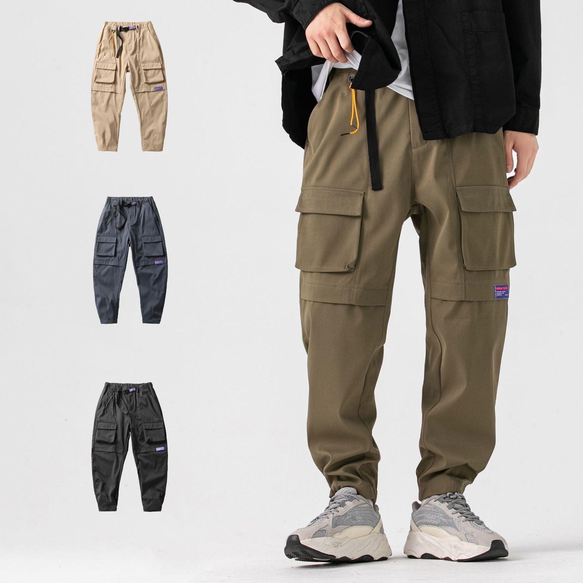 Three-dimensional Pocket Casual Pants Men's Labeling - All In The Bag 