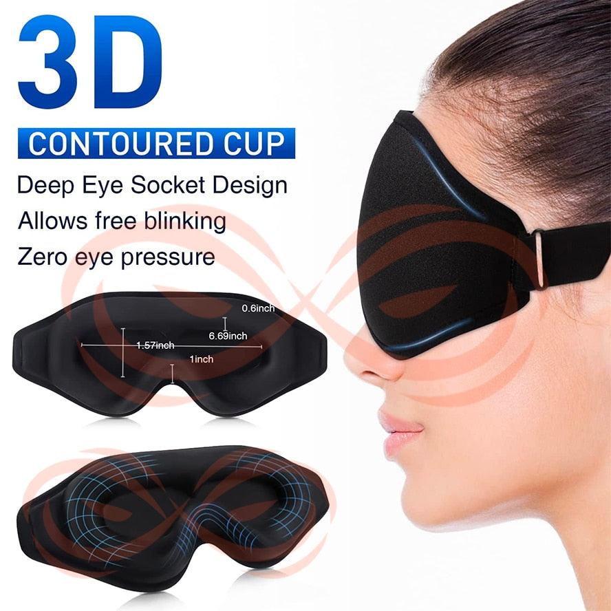 3D Contoured Cups Sleeping Eye Mask - All In The Bag 