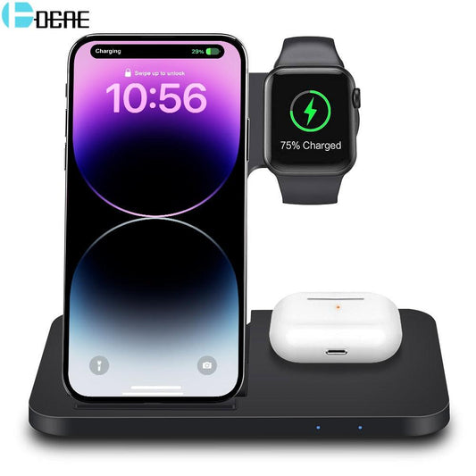 3in1 Wireless Fast Charger Dock Station - All In The Bag 