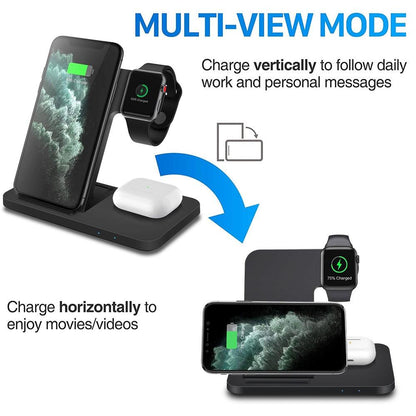 3in1 Wireless Fast Charger Dock Station - All In The Bag 