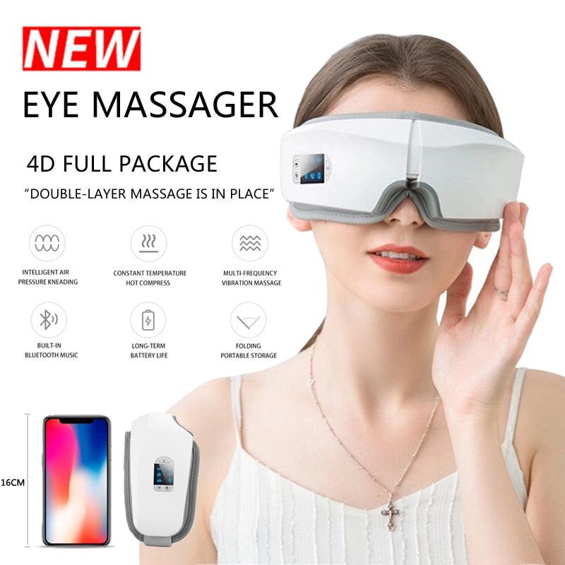 4D Smart Airbag Vibration Eye Care Massager - All In The Bag 