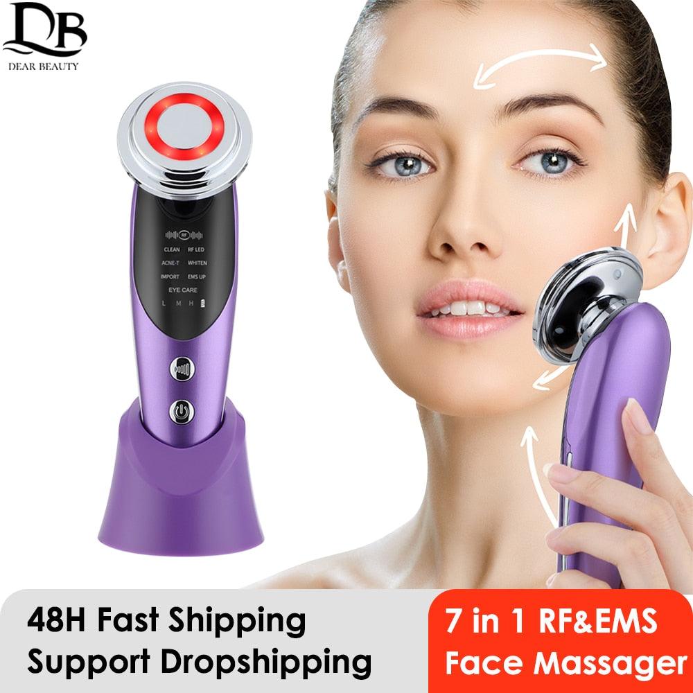 7 in 1 Face Lift Device Facial Massager - All In The Bag 