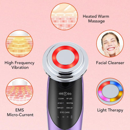 7 in 1 Face Lift Device Facial Massager - All In The Bag 