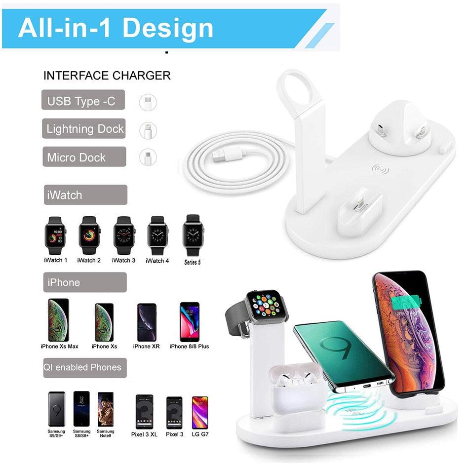 7 in 1 Wireless Charger with Stand - All In The Bag 