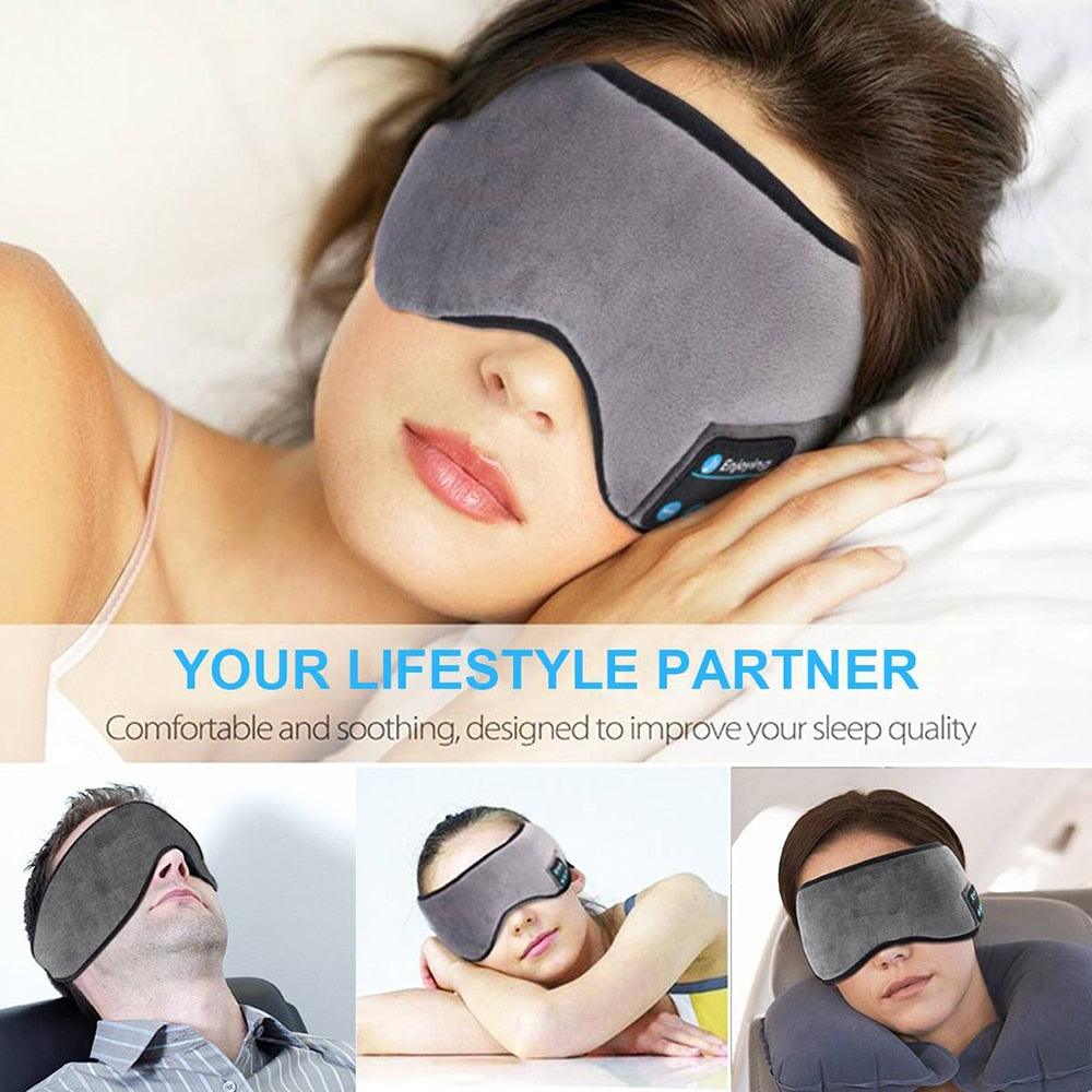 Bluetooth Sleeping Headphones Eye Mask - All In The Bag 