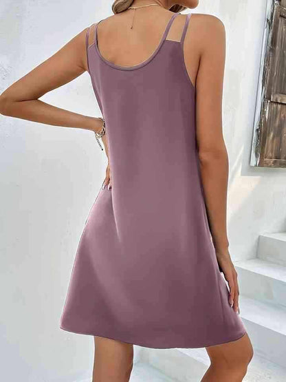 Double-Strap V-Neck Dress - All In The Bag 