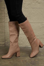 East Lion Corp Block Heel Knee High Boots - All In The Bag 