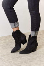 East Lion Corp Rhinestone Ankle Cowboy Boots - All In The Bag 