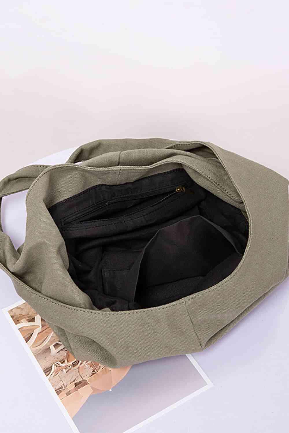 Large Canvas Crossbody Bag - All In The Bag 