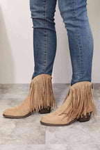 Legend Women's Fringe Cowboy Western Ankle Boots - All In The Bag 