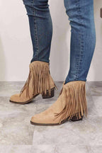 Legend Women's Fringe Cowboy Western Ankle Boots - All In The Bag 