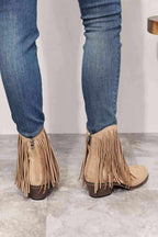 Legend Women's Fringe Cowboy Western Ankle Boots - All In The Bag 