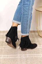 Legend Women's Fringe Cowboy Western Ankle Boots - All In The Bag 