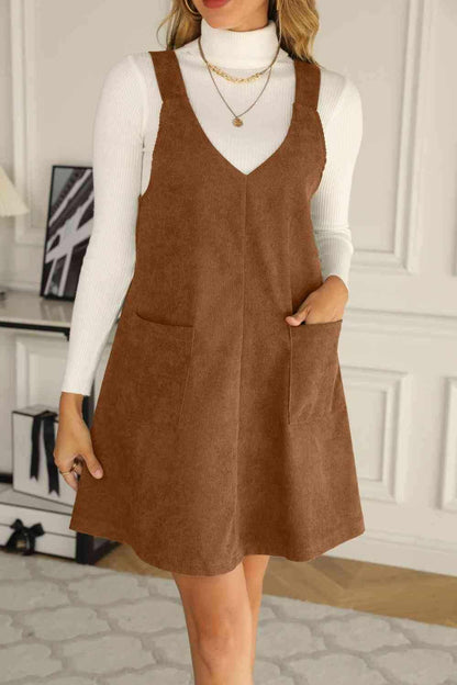 Overall Dress with Pockets - All In The Bag 