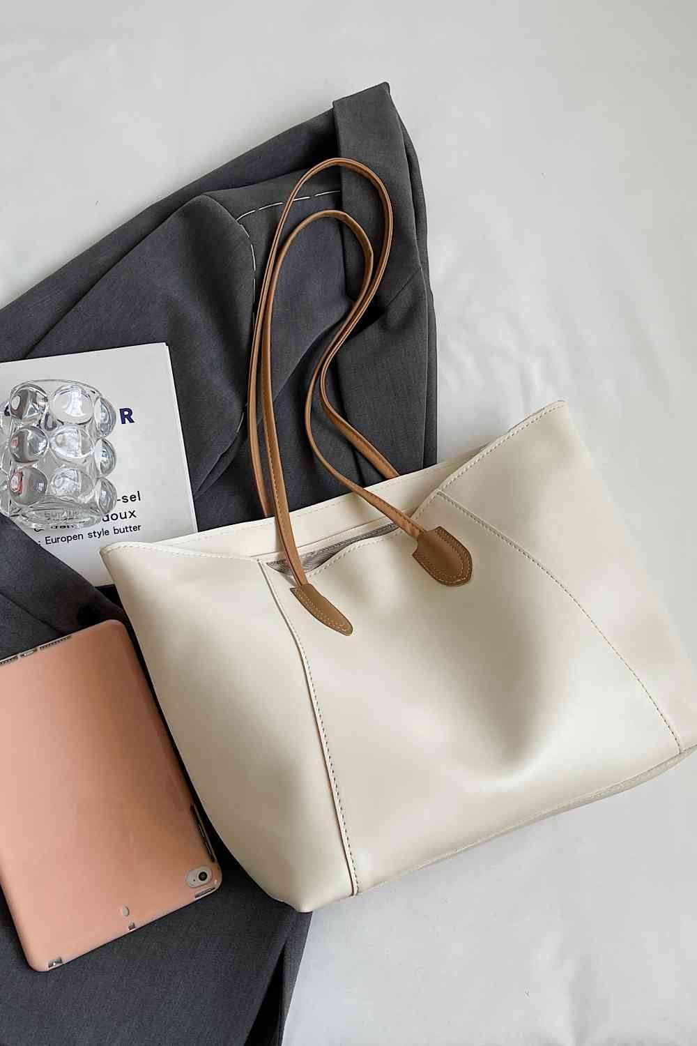 PU Leather Tote Bag - All In The Bag 