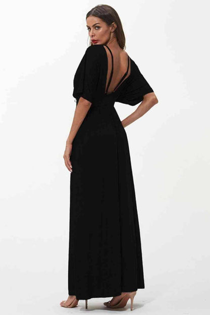 Strappy Neck Maxi Dress - All In The Bag 