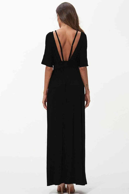 Strappy Neck Maxi Dress - All In The Bag 