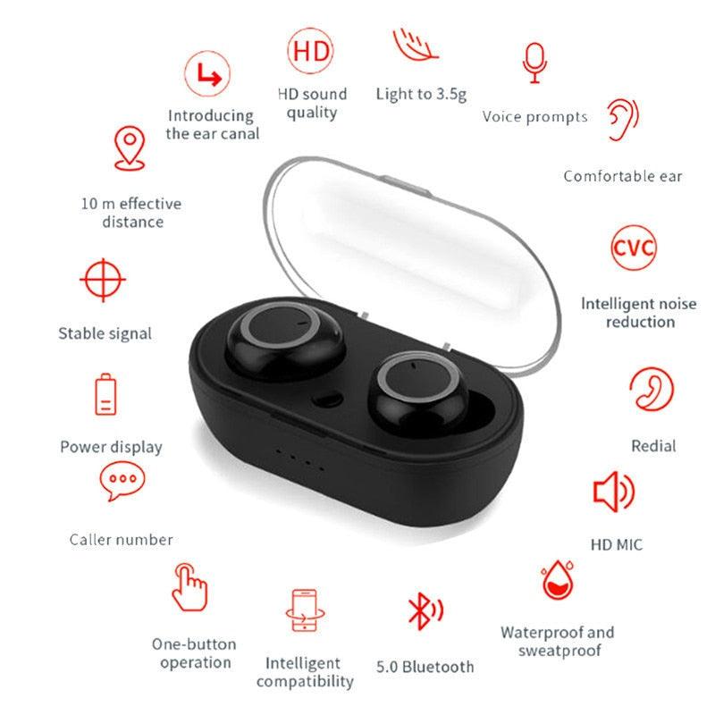 y50 Bluetooth Earbuds 5.0 - All In The Bag 